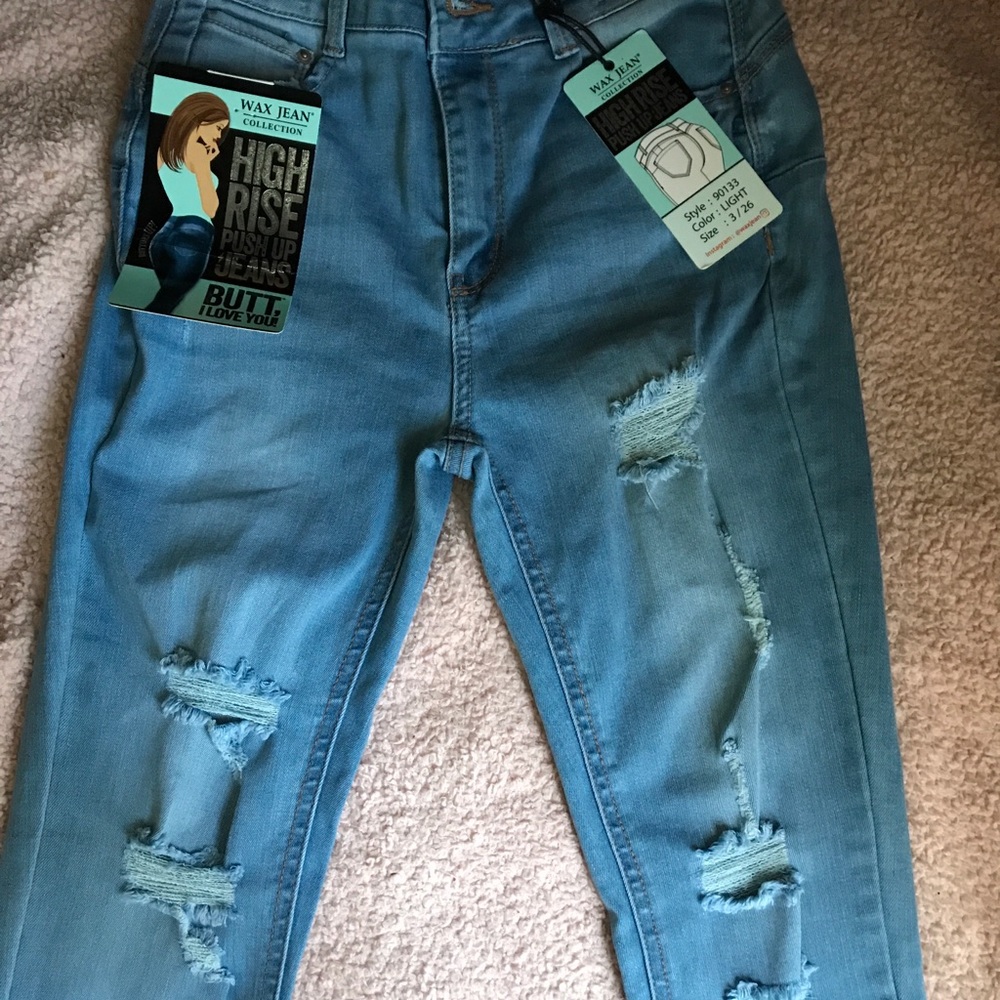 BUTT I LOVE YOU! HIGH RISE PUSH-UP JEANS